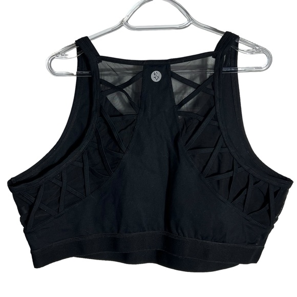 Torrid Active Black Mesh Criss Cross Racerback Sports Bra, Size 4 (4X) - Picture 3 of 5